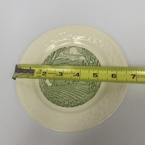 Homer Laughlin Pastoral Pattern Bread Butter/Dessert Plate 6.75" Cream White - Picture 6 of 6